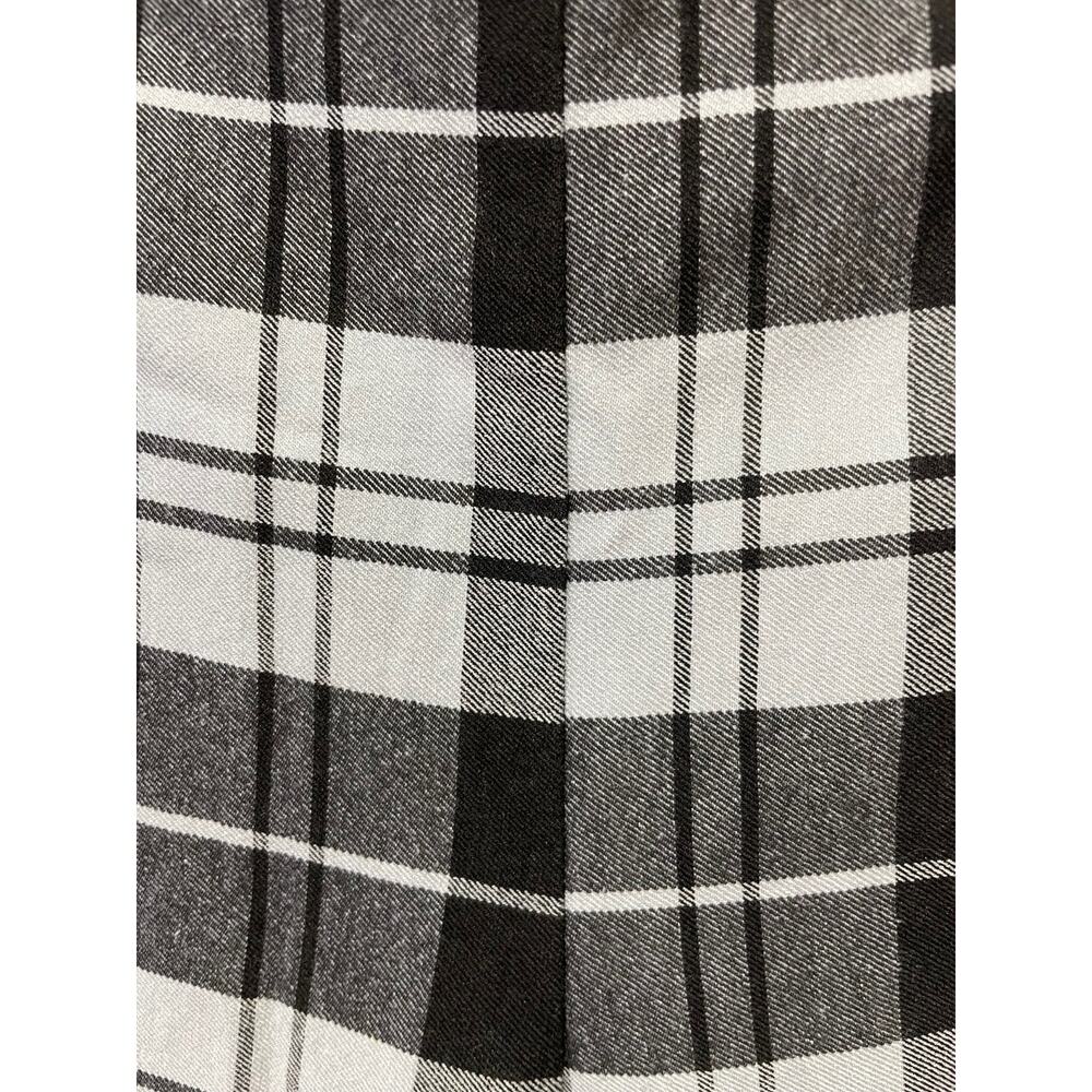 Princess Polly Euros Pants Black & Gray Plaid Size 4 Straight Leg - Picture 5 of 10